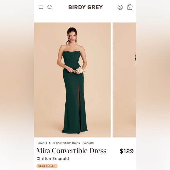 Birdy Grey Emerald Mira Convertible Dress. - Picture 1 of 4